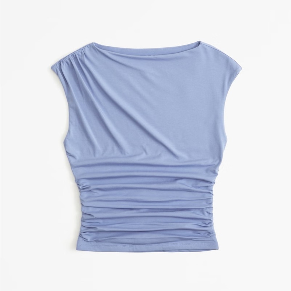 Abercrombie draped slashed top